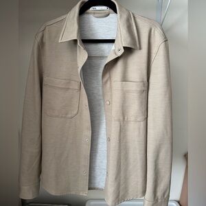 Zara Men's Beige Shirt Jacket